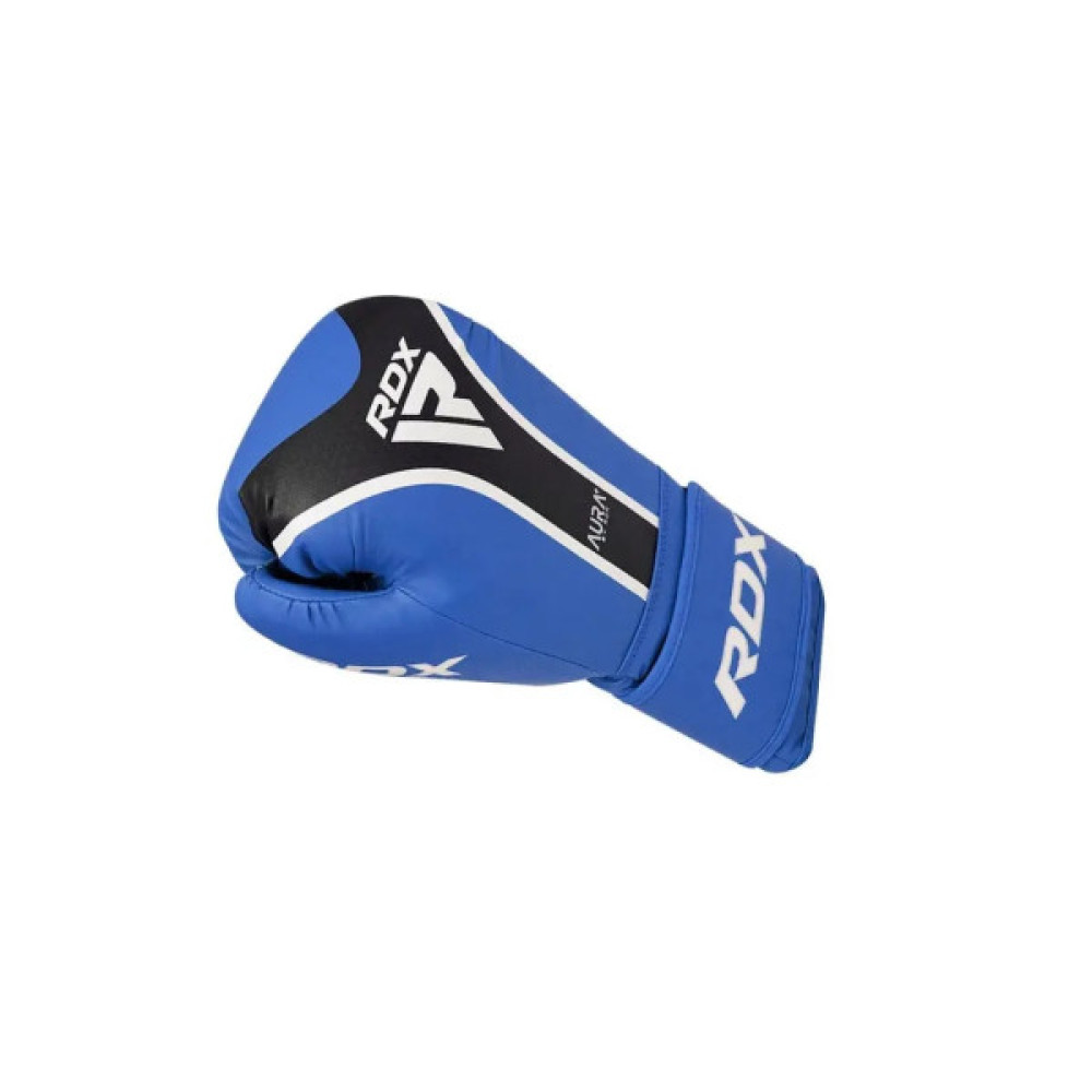 Боксерські рукавички RDX Aura Plus T-17 Blue/Black 14 унцій (BGR-T17UB-14OZ+)