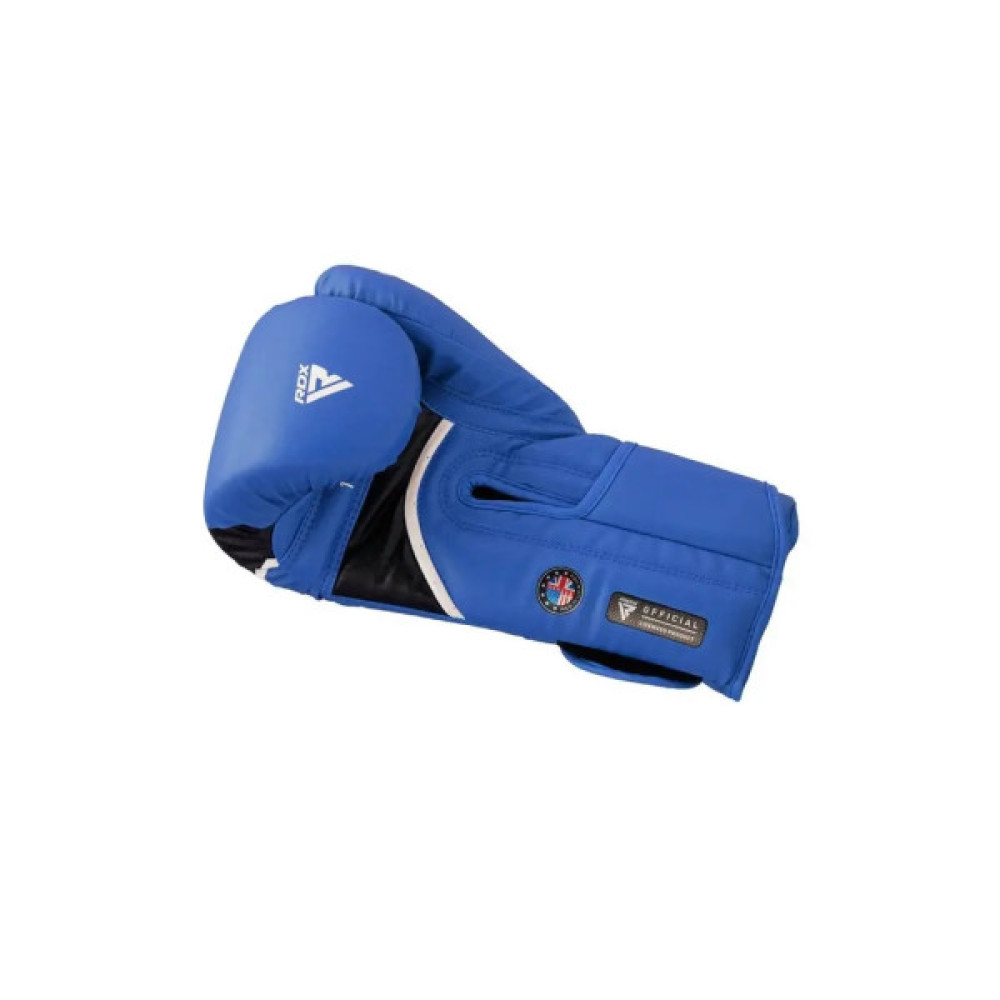 Боксерські рукавички RDX Aura Plus T-17 Blue/Black 14 унцій (BGR-T17UB-14OZ+)