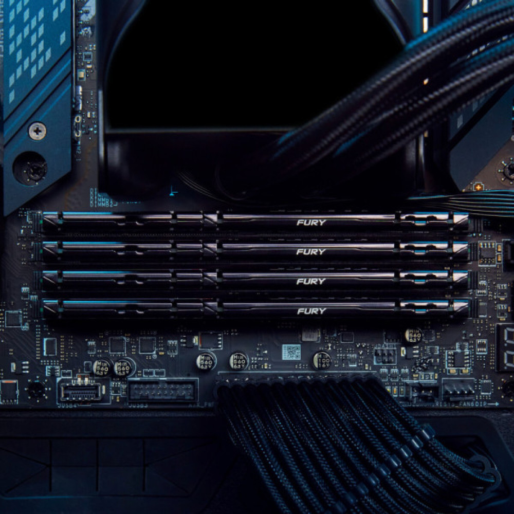 Модуль пам'яті для комп'ютера DDR5 16GB (2x8GB) 5600 MHz Beast Kingston Fury (ex.HyperX) (KF556C36BBEK2-16)