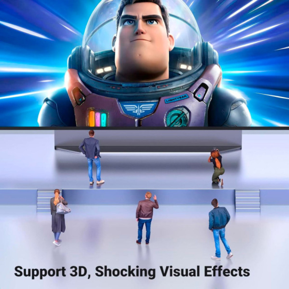 Кабель мультимедійний HDMI M to HDMI micro M 1.0m V2.1 8K60Hz HD164 black UGREEN (15516)