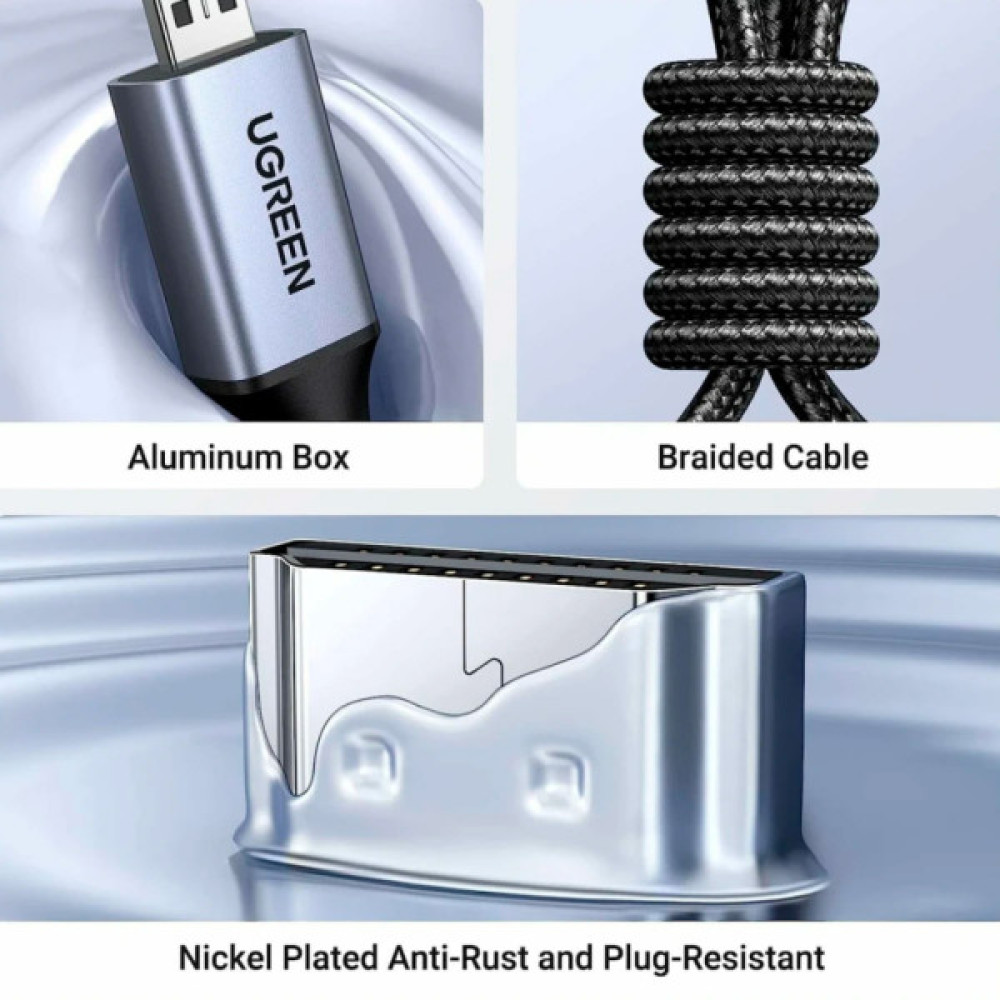 Кабель мультимедійний HDMI M to HDMI micro M 1.0m V2.1 8K60Hz HD164 black UGREEN (15516)