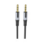 Кабель мультимедійний 3.5mm M to 3.5mm M 1.0m black BOROFONE (6941991108310)
