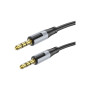 Кабель мультимедійний 3.5mm M to 3.5mm M 1.0m black BOROFONE (6941991108310)
