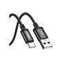 Дата кабель USB 2.0 AM to USB-C 3.0m X91 Radiance black HOCO (6931474788726)