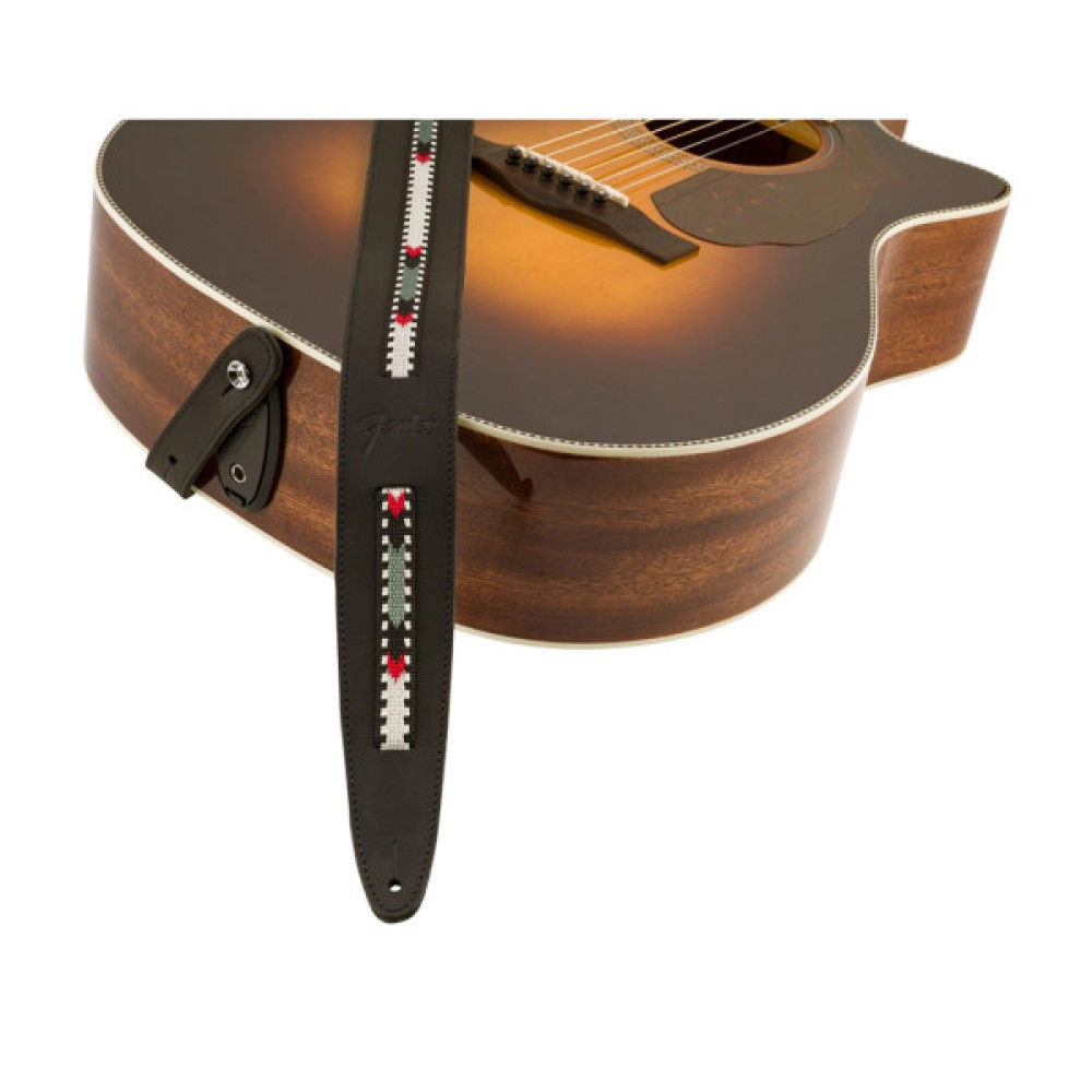 Ремінь для гітари Fender Strap Acoustic Paramount Leather Black (233389)