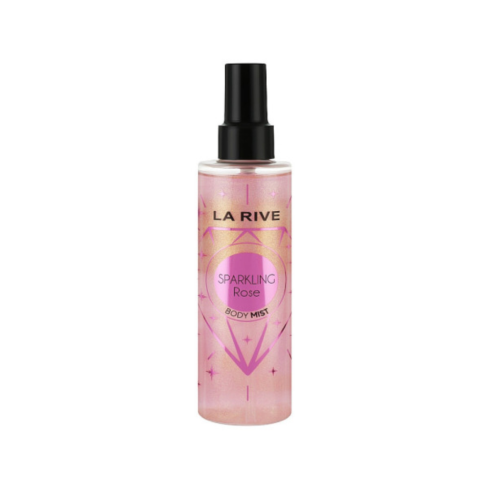 Спрей для тіла La Rive Sparkling Rose Парфумований з блискітками 200 мл (5903719640749)