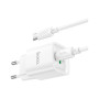Зарядний пристрій HOCO C147A Charm 1xUSB-C PD20W + 1xUSB QC3.0 + cable USB-C to USB-C White (6942007630290) Зарядний пристрій HOCO C147A Charm 1xUSB-C PD20W + 1xUSB QC3.0 + cable USB-C to USB-C White (6942007630290)