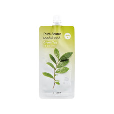 Маска для обличчя Missha Pure Source Pocket Pack Green Tea Нічна з зеленим чаєм 10 мл (8806185781831)