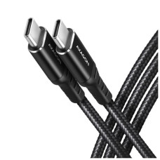 Дата кабель USB-C to USB-C 3.0m v3.2 Gen 1 PD 60W 3A black AXAGON (BUCM3-CM30AB)