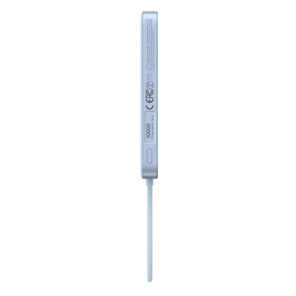Батарея універсальна Ugreen 10000mAh 30W 1xUSB-C + 15W Magnetic Wireless + cable USB-C blue (65839B)