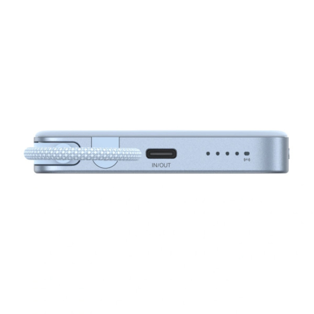 Батарея універсальна Ugreen 10000mAh 30W 1xUSB-C + 15W Magnetic Wireless + cable USB-C blue (65839B)