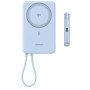 Батарея універсальна Ugreen 10000mAh 30W 1xUSB-C + 15W Magnetic Wireless + cable USB-C blue (65839B)