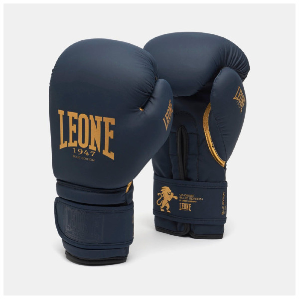 Боксерські рукавички Leone GN059B Blue Edition 16 унцій (GN059B_Blue_16oz)