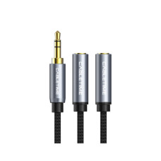 Кабель мультимедійний 3.5mm M to 2x3.5mm F 0.2m Cabletime (CA915248) Кабель мультимедійний 3.5mm M to 2x3.5mm F 0.2m Cabletime (CA915248)