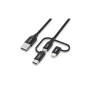 Дата кабель USB 2.0 AM to Lightning + Micro 5P + USB-C 1.2m MFI Choetech (IP0030-BK) Дата кабель USB 2.0 AM to Lightning + Micro 5P + USB-C 1.2m MFI Choetech (IP0030-BK)