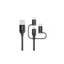 Дата кабель USB 2.0 AM to Lightning + Micro 5P + USB-C 1.2m MFI Choetech (IP0030-BK) Дата кабель USB 2.0 AM to Lightning + Micro 5P + USB-C 1.2m MFI Choetech (IP0030-BK)