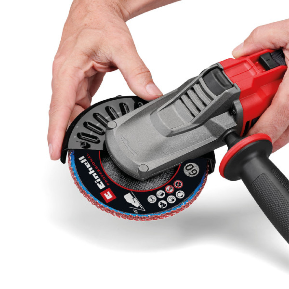 Шліфмашина кутова акумуляторна Einhell Professional TP-AG 18/125 F Li BL - Solo PXC 18В 125мм 8500об/хв плаский редуктор 1.57кг без АКБ та ЗП