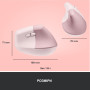 Мишка Logitech Lift Vertical Ergonomic Wireless/Bluetooth Rose (910-006478)