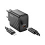Зарядний пристрій HOCO CS22A Value USB-C PD30W + cable USB-C to Lightning Black (6942007609920)