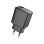 Зарядний пристрій HOCO CS21A USB 18W QC3.0 black (6942007609883)