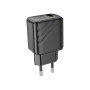 Зарядний пристрій HOCO CS21A USB 18W QC3.0 black (6942007609883)