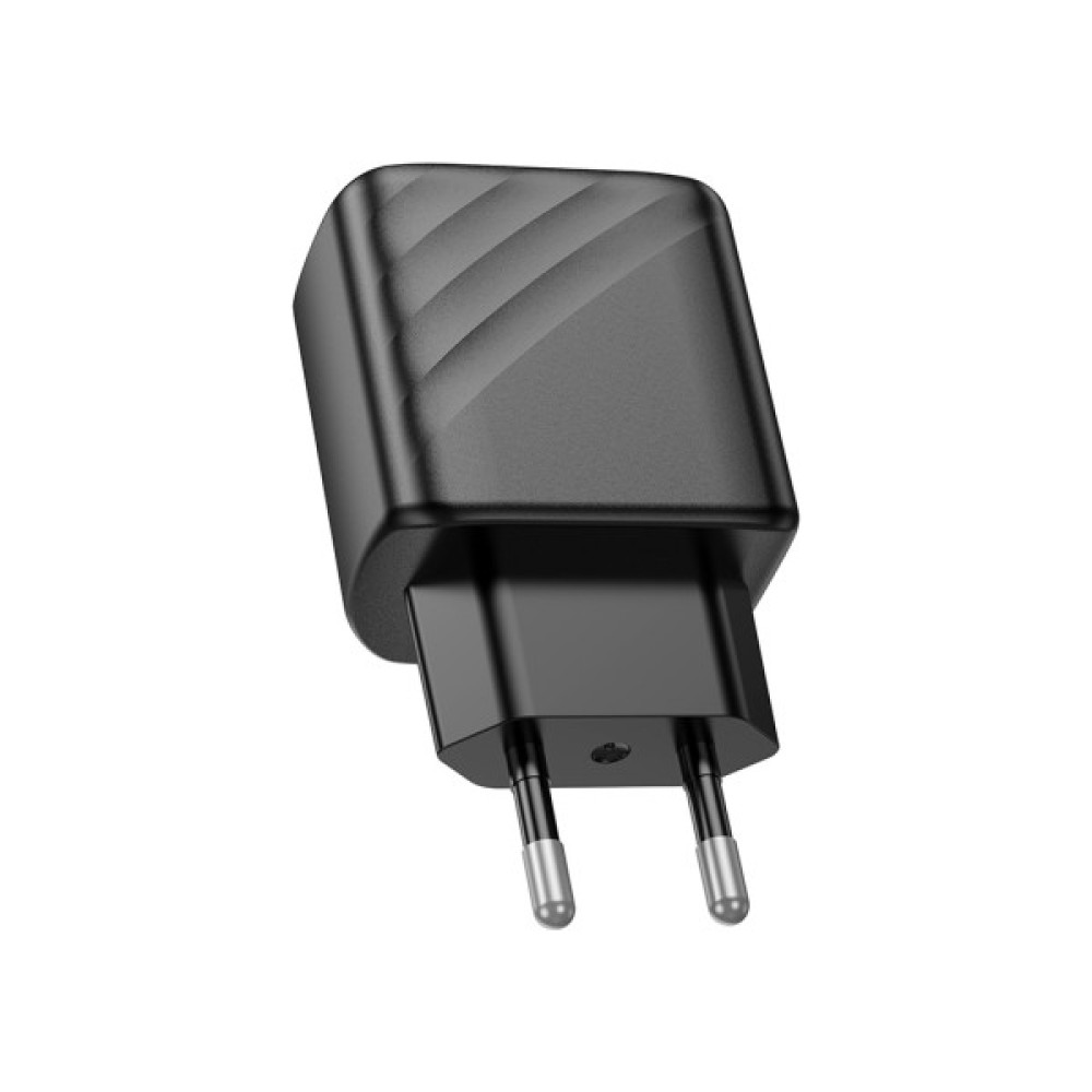 Зарядний пристрій HOCO CS21A USB 18W QC3.0 black (6942007609883)