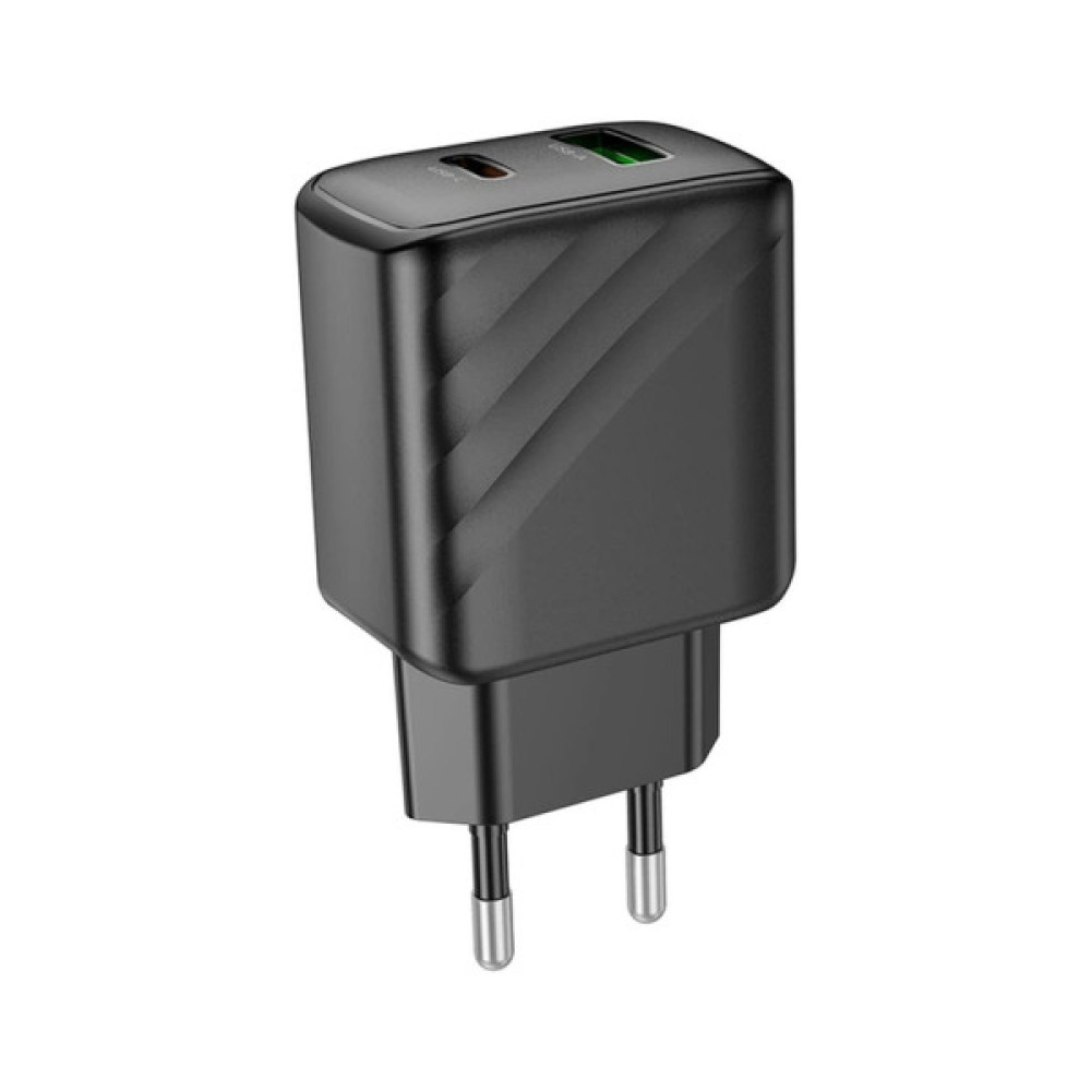 Зарядний пристрій HOCO CS21A USB 18W QC3.0 black (6942007609883)