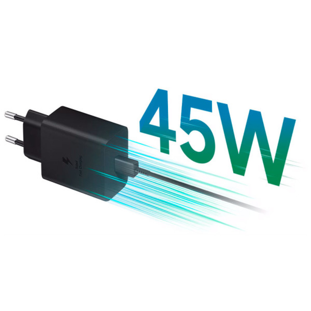 Зарядний пристрій Samsung USB-C PD45W black (EP-T4511NBEGEU)