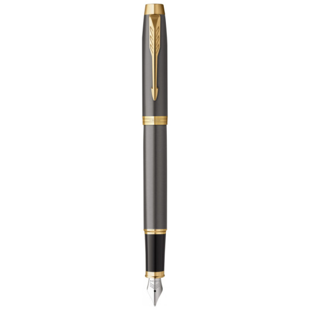 Ручка пір'яна Parker IM 17 Grey Lacquer GT  FP F (21 111)