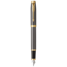 Ручка пір'яна Parker IM 17 Grey Lacquer GT  FP F (21 111)