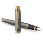 Ручка пір'яна Parker IM 17 Grey Lacquer GT FP F (21 111) Ручка пір'яна Parker IM 17 Grey Lacquer GT FP F (21 111)