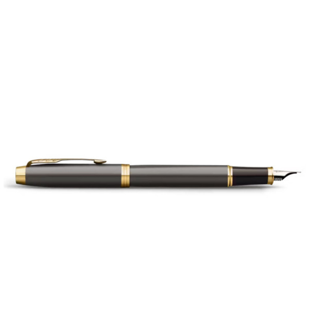Ручка пір'яна Parker IM 17 Grey Lacquer GT  FP F (21 111)