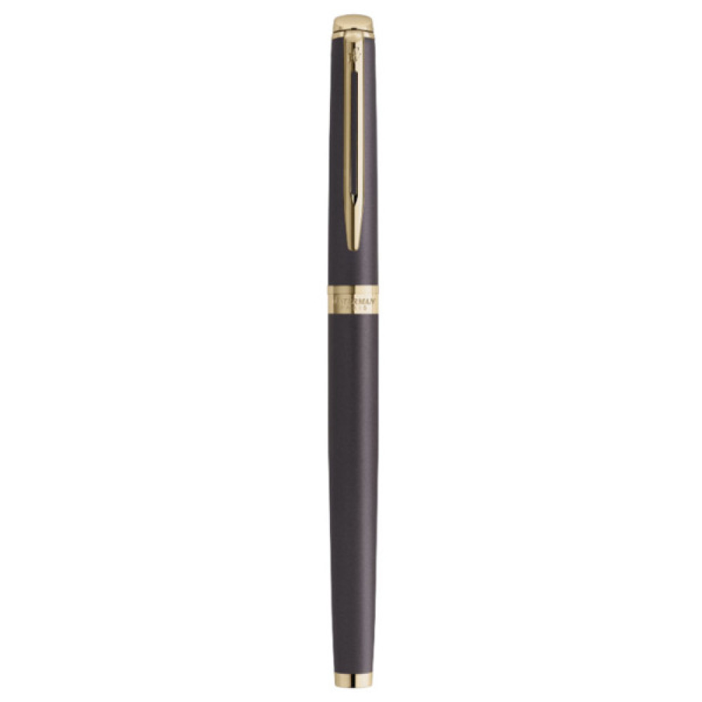 Ручка пір'яна Waterman HEMISPHERE Metallic Lava Black GT  FP F (12 090)