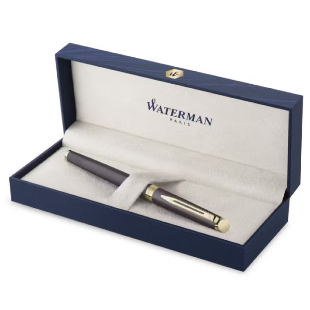 Ручка пір'яна Waterman HEMISPHERE Metallic Lava Black GT  FP F (12 090)