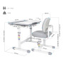 Парта Cubby Nerine grey (221920)