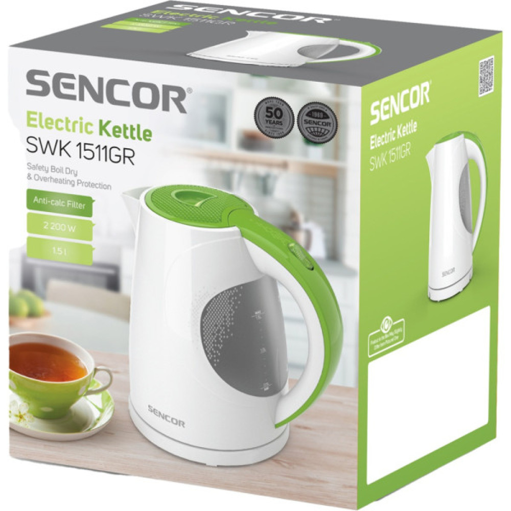 Електрочайник Sencor SWK1511GR
