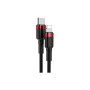 Дата кабель USB-C to Lightning 1.0m Cafule PD 20W red+black Baseus (CATLKLF-91) Дата кабель USB-C to Lightning 1.0m Cafule PD 20W red+black Baseus (CATLKLF-91)