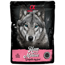 Вологий корм для собак Alpha Spirit старше 1 року з шинкою 300 г (8436586311704)