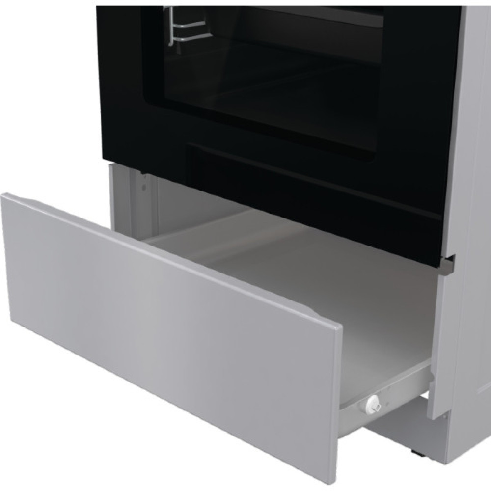 Плита Gorenje електрична склокерамічна, 70л, 50x60см, дисплей, програматор, сірий