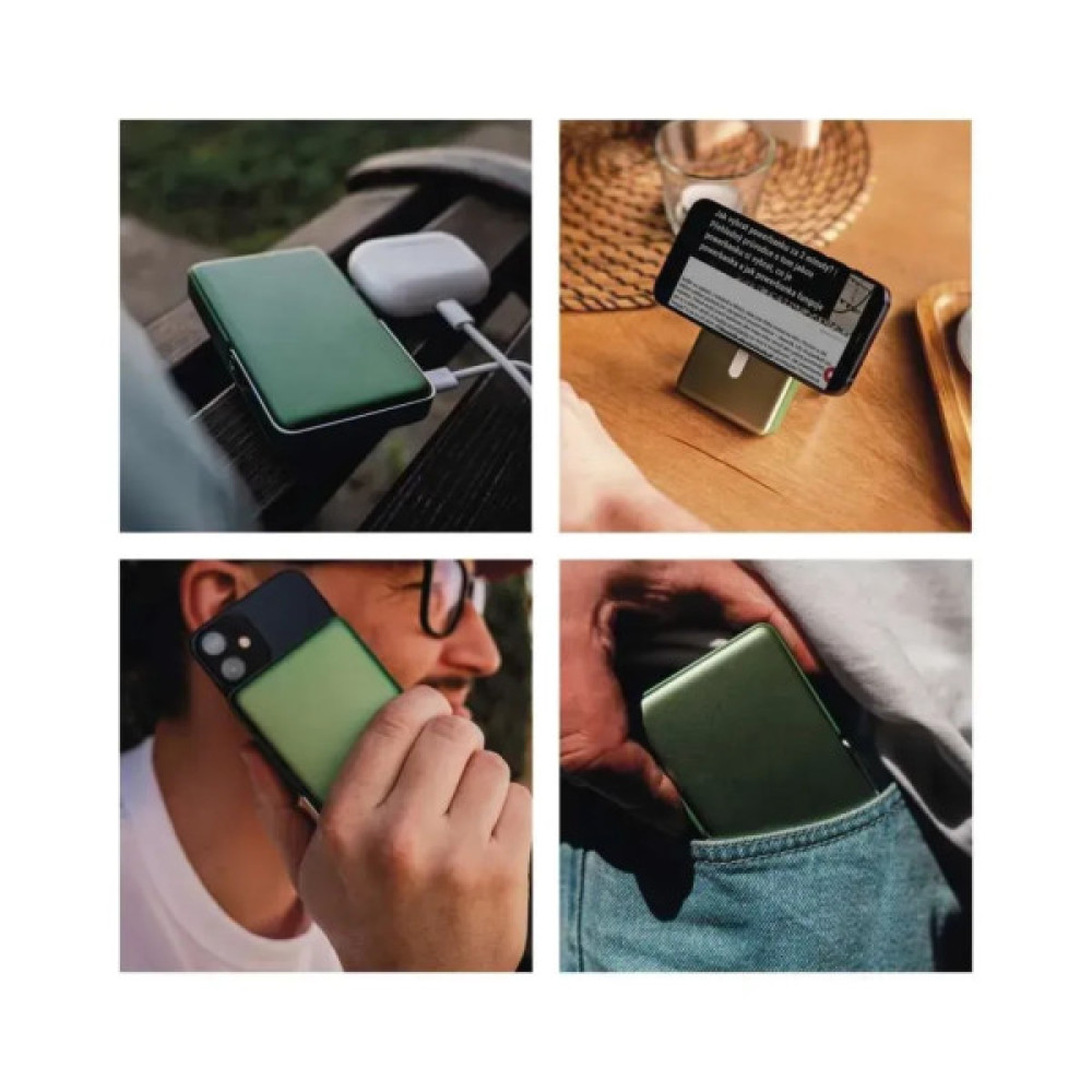 Батарея універсальна EMOS 10000mAh, MagSafe, 20W, green (B0552AG)
