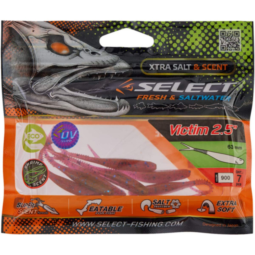 Силікон рибальський Select Victim V-Tail 2.5" 900 (7 шт/уп) (1870.74.34)