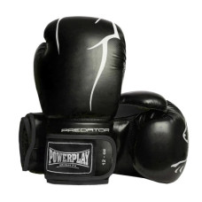 Боксерські рукавички PowerPlay 3018 Jaguar Чорні 14 унцій (PP_3018_14oz_Black)