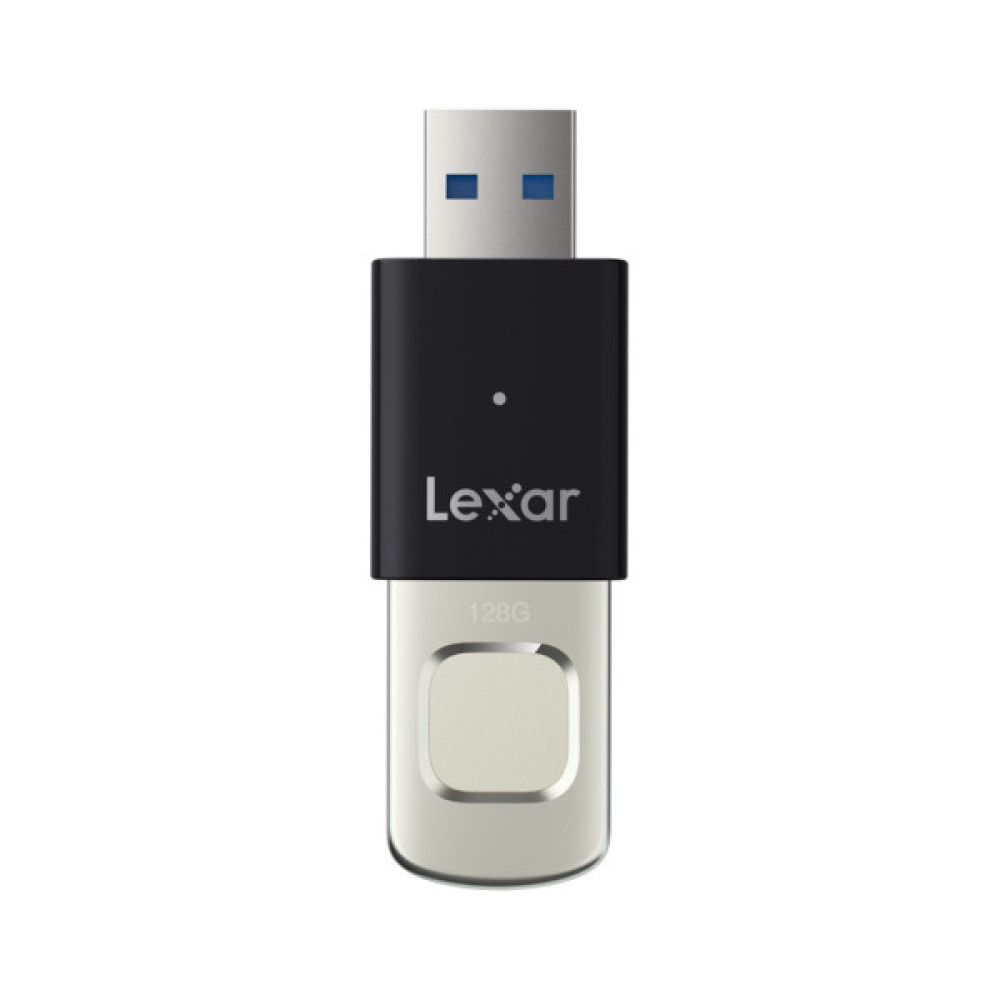 USB флеш накопичувач Lexar 128GB JumpDrive Fingerprint F35 Pro USB 3.2 (LJDF35P128G-RNBNG)
