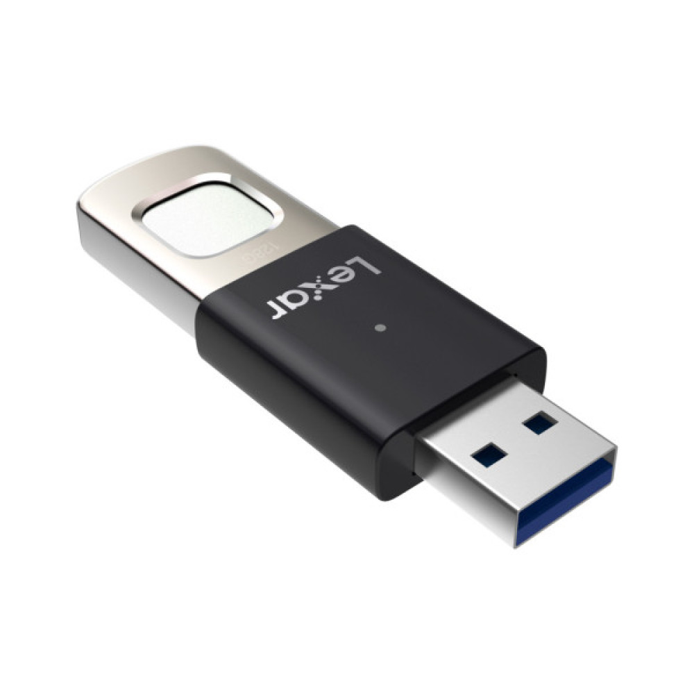 USB флеш накопичувач Lexar 128GB JumpDrive Fingerprint F35 Pro USB 3.2 (LJDF35P128G-RNBNG)