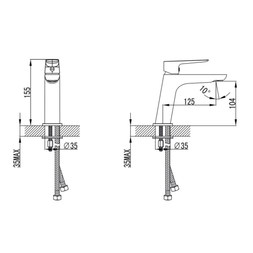 Змішувач Corso LUGANO CH-2A147C (9620000)