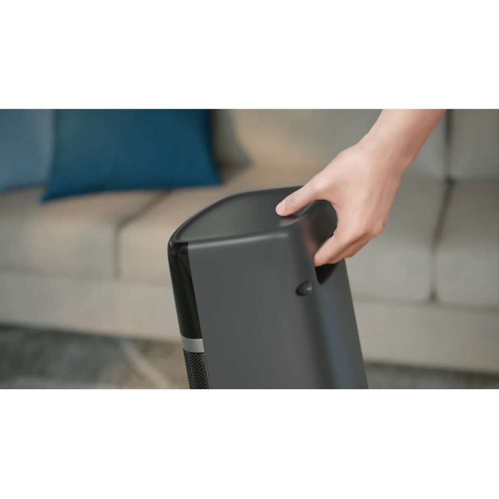 Тепловентилятор Philips 5000 Series, 20м2, 2000Вт, електр. упр-ння, 58 х 19.6 х 21.2см, керамічний, дисплей,Wi-Fi, чорний