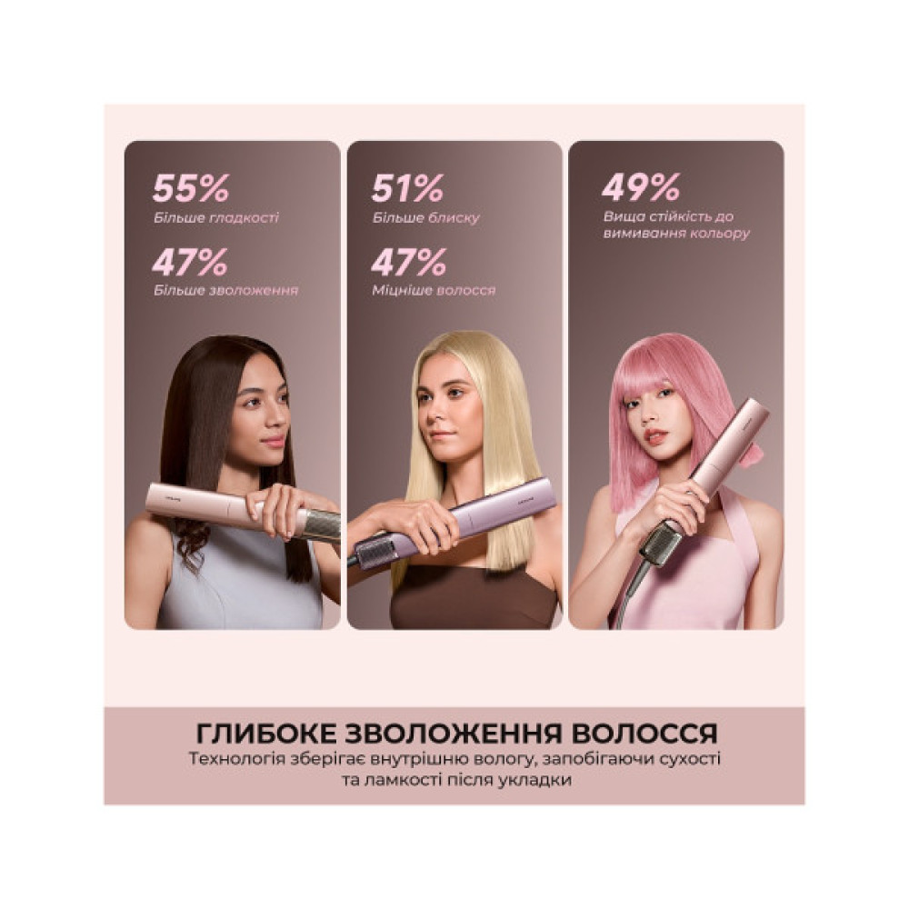 Стайлер Dreame Aero Straight Pro Rosy Purple (AMS02A-RP)