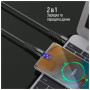 Дата кабель USB-C to USB-C 2.0m PD Fast Charging 65W 3A grey ColorWay (CW-CBPDCC039-GR) Дата кабель USB-C to USB-C 2.0m PD Fast Charging 65W 3A grey ColorWay (CW-CBPDCC039-GR)