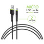 Дата кабель USB 2.0 AM to Micro 5P 2.0m CBFLEXM2 black Intaleo (1283126521430) Дата кабель USB 2.0 AM to Micro 5P 2.0m CBFLEXM2 black Intaleo (1283126521430)