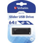 USB флеш накопичувач Verbatim 64GB Slider Black USB 2.0 (98698) USB флеш накопичувач Verbatim 64GB Slider Black USB 2.0 (98698)
